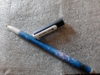 Diamond painting - pen met dop - blauw