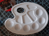 Schilders palet - plastic - 20x15 cm