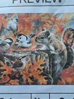 schilderen op nr  - herfst Eekhoorntje vogels