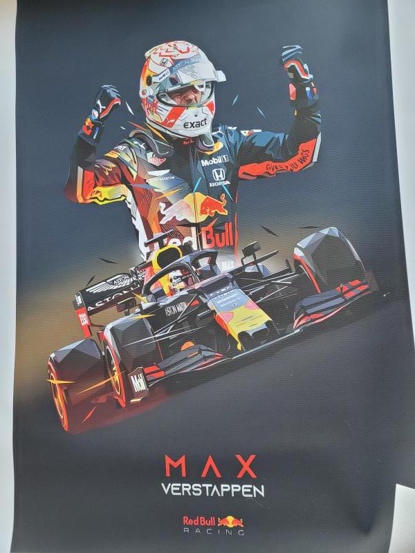 canvasdoek  - Max Verstappen-  2023- 40x50cm