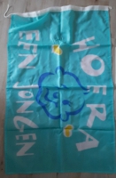 Stoffen vlag: blauw : Hoera een jongen  40×60 cm