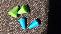 2 x Breihulpjes/ breinaald stoppers -grote topjes