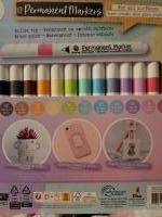 12 Permant markers  textiel stiften