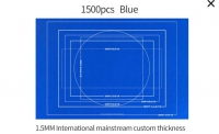 Diamond painting/ puzzel  opberg mat/ max 60x90  cm / blauw