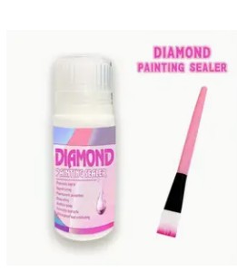 Diamond painting-sealer met kwastje- 60 ml