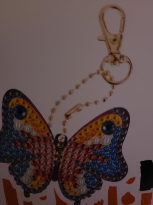 Diamond painting  - sleutelhanger  - vlinder