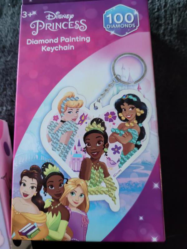 Diamond painting  - sleutelhanger  - prinsessen