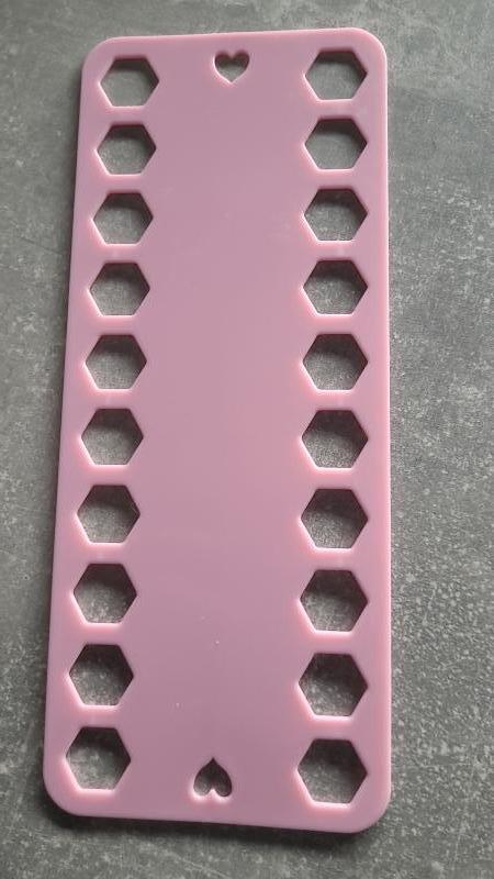 borduur garen mal - roze borduren