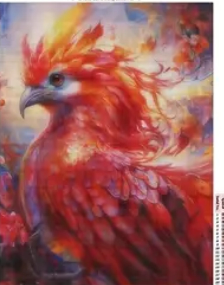 Diamond painting- kip/ haan - 30x40 cm
