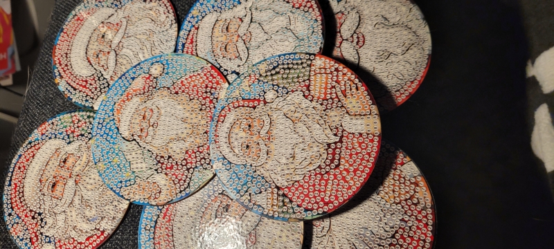 onderzetters - kerstmannen - 8 - Diamond p.