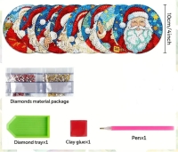 onderzetters - kerstmannen - 8 - Diamond p.