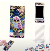 Diamond painting  uil  - mobiel telefoonhouder