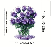 D. p. raamhanger Paarse  bloemen