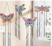 Raamhanger windgong D P. 4x vogels/ mobiel