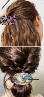 D.p. Haarclips 4 × vlinder libelle vogel