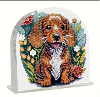 D.P. Hond ( Teckel )brieven servet standaard