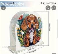 D.P. Hond ( Teckel )brieven servet standaard