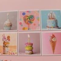 Diamond painting kaarten - 6 - gebak feest