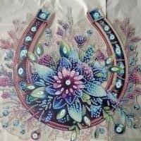D.P. Raamhanger-  Hoefijzer met bloemen