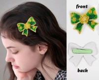 4 x Haarclips - strikjes - met klem - d.p.