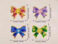 4 x Haarclips - strikjes - met klem - d.p.
