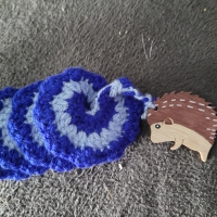 Windspinner wol - blauw lichtblauw