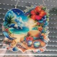 Diamond painting  - Raamhanger- strand zee