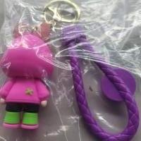 Labubu - sleutelhanger- groot- roze