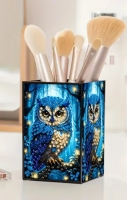 Pennenbakje Make-up  Diamond painting- Uilen
