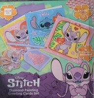 kaarten -Diamond painting- 3 x Stitch ( 2 )& lilo