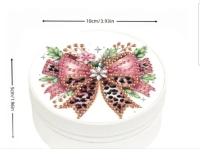 Sieradendoosje- Rond - strik - Diamond painting