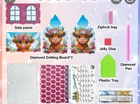 Kalender huisje- koe - 2026 - Diamond p.