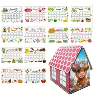 Kalender huisje- koe - 2026 - Diamond p.