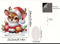 Diamond painting  - kerst hertje - op standaard