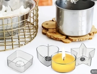 6 × Waxine houder    vierkant