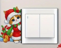 4 x hoekprofiel kerst katjes - d.p