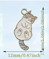 Needleminder- liggende kat- magneet naald