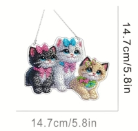 3 katten Raamhanger Diamond painting