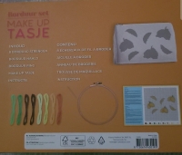 Borduurset- Make-up tasje- citroenen