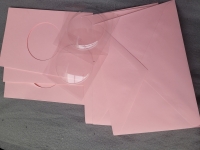 Zelf kaarten maken- venster kaarten - roze