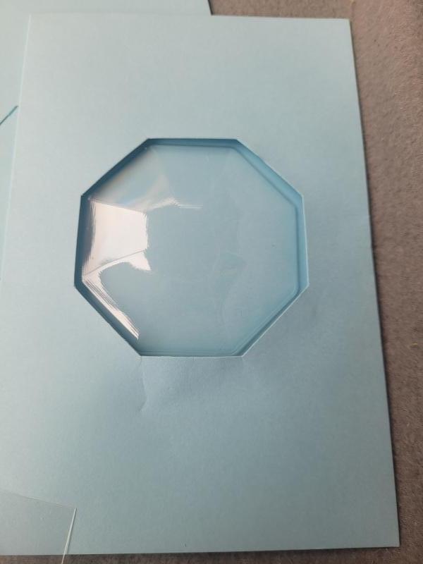 Zelf kaarten maken- venster kaarten - blauw