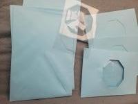 Zelf kaarten maken- venster kaarten - blauw