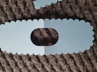 Zelf kaarten maken- 3 x Slab kaarten - blauw