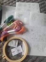 Personalisatie set -  bloemen  borduren