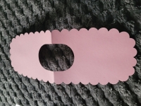 Zelf kaarten maken- 3 x Slab kaarten - roze