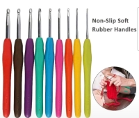 9 Delige haaknaaldenset - met grip