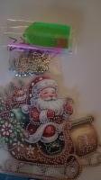 Diamond p. Kerstman in arreslee- raamhanger