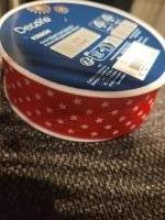 Kerstlint - Rood met witte sterren  - 3 m