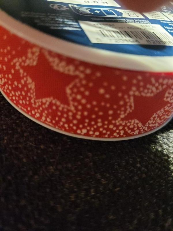 Kerstlint - Rood met sterren  - 3 m