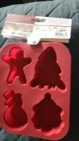 Cakevormen Bakvorm Kerst figuren rood